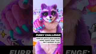 FURRY CHALLENGE come up with your best furcon name #furry #fursuit #fursuiter #furryfandom