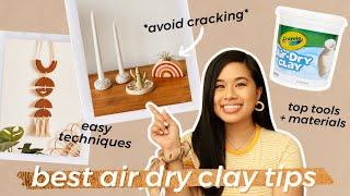 *BEST* DIY AIR DRY CLAY HACKS TIPS TRICKS and TECHNIQUES  How To Ring Dish Tutorial