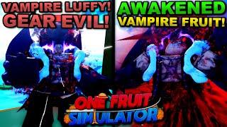 Becoming EVIL VAMPIRE LUFFY Awakened Vampire Fruit In Roblox One Fruit Heres What Happened