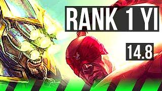 MASTER YI vs LEE SIN JGL  Rank 1 Yi 1614 Quadra 1400+ games  KR Challenger  14.8