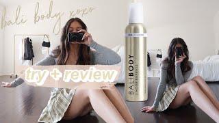 trying bali bodys express 1 hour tan  bali body before and after + the best self tanner for 2021