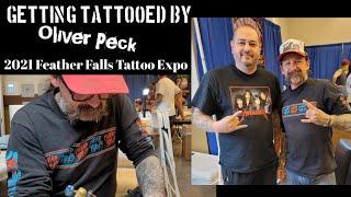 Getting Tattooed By Oliver Peck - 2021 Feather Falls Tattoo Expo - Ink Master