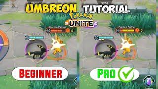 UMBREON tutorial in just 4 minutes  How to play umbreon Pokemon unite