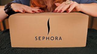 Unboxing ASMR  Sephora UK Beauty Haul  Whispered Card Packaging