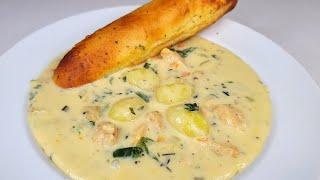 Olive gardens Chicken Gnocchi Soup  full recipe