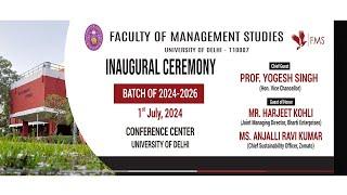 Inaugural Ceremony  Batch of 2024-2026  Faculty of Management of Studies