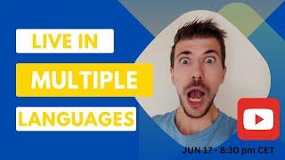 Live in multiple languages Q&A - ask me anything