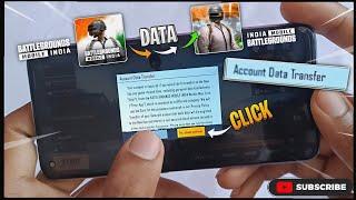 BGMI Data Transfer To Pubg Mobile  How To Transfer BGMI Id To Global  BGMI To Pubg Data Transfer