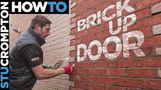 How to brick up a door - bricklaying stu crompton