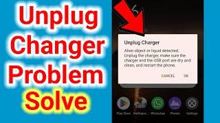 how to fix alien object or liquid detected  unplug charger