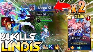 Double MEGAKILL In 12 Minutes  Lindis  Conqueror  Arena Of Valor  Liên Quân