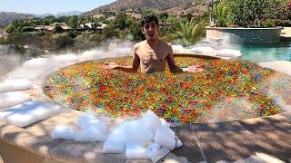 5000000 ORBEEZ IN MY HOT TUB VS DRY ICE EXPERIMENT