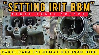 SETTING KARBURATOR IRITBERTENAGA DAN MESIN GAMPANG HIDUP