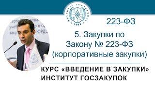 Введение в закупки Закупки по Закону № 223-ФЗ корпоративные закупки 57 - 2021