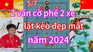 2 ván cờ phế 2 xe lật kèo đẹp mắt nhất năm 2024