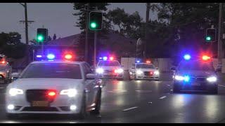 8x Highway Patrol NSW POLICE escorting Ambulance to Hospital