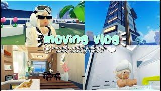  moving vlog ep.1   morning routine metro cooking  roblox livetopia roleplay 