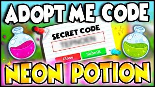 This SECRET CODE Gets You NEON POTIONS in Adopt Me Prezley