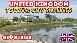 UK City Skylines American plays game on GeoGuessr