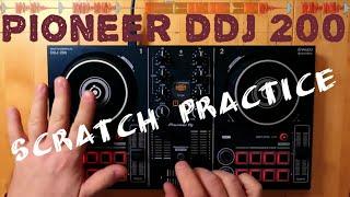 Basic Scratch Practice with Pioneer DJ DDJ-200 DJ-Controller