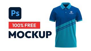 100% Free - Polo Shirt Mockup High Resolution