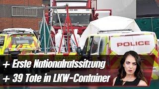 Erste Nationalratssitzung ++ 39 Tote in LKW Container  krone.at NEWS