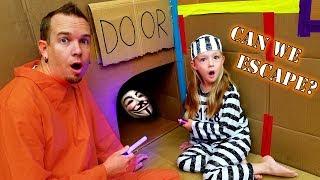 24 Hour Box Fort Prison Escape Game Master Locked Us Up