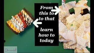 How to make Fabric Rope from Scraps Part 1