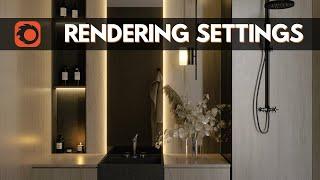 Corona Rendering Settings