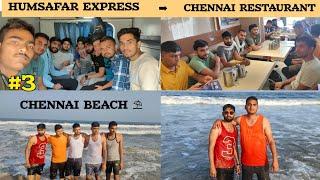 CHENNAI BEACH ️.  Chennai aane k baad full enjoy Kar rahe hai sabhi