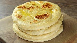 How to Make Bazlama Bread At Home  Soft Fluffy  Best Way To Cook No-Oven Turkish Bread