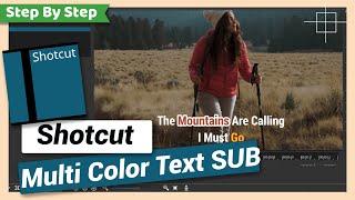 Changing Text Color in Subtitles or Captions  Shotcut Tutorial