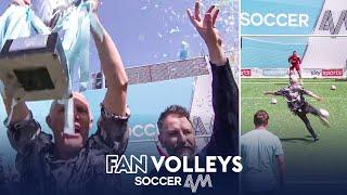 Soccer AM win the FINAL EVER volley challenge   Cheltenham Town vs Soccer AM  Fan Volleys