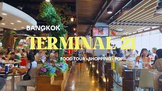 Terminal 21 Bangkok Thailand Food Court Tour  Pop Mart  Shopping