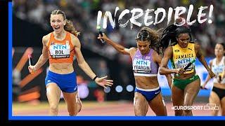 Bol Comes From Nowhere To Win The Womens 4x400m Relay For The Netherlands  Eurosport