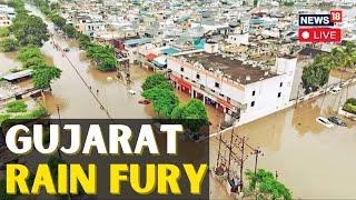 Gujarat Flood LIVE News  Gujarat floods Heavy Rainfall In Gujarat Leads To Water Logging  N18L