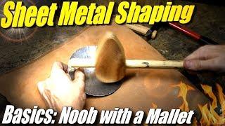 Sheet Metal Shaping Noob with a Sandbag Shrinking Stump and Planishing Anvil