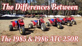 The Differences Between the 1985 & 1986 ATC 250R