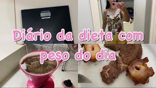 Dieta ajustada para meu Objetivo Peso na Balança na segunda feira