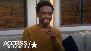 Caleb McLaughlin Dishes On That Stranger Things Kiss  Access Hollywood