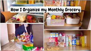 How I organise my monthly groceryKitchen Organization Ramadan Preparations