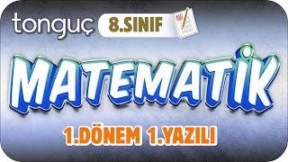 8.Sınıf Matematik 1.Dönem 1.Yazılıya Hazırlık  #2024