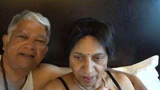 Aruna & Hari Sharma relaxing with Coffee at Ramada Plaza Rm 186 Bucharest Jun 30 2018