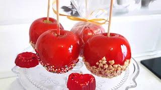 Яблоки в Карамели с Орешками  Homemade Caramel Apples with Peanuts