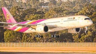 33 VERY CLOSE UP TAKEOFFS and LANDINGS at Melbourne Airport Australia MELYMML