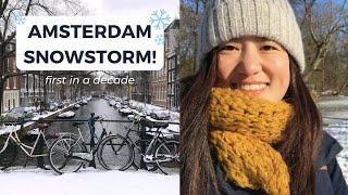 SNOW AND ICE SKATING IN AMSTERDAM  WINTER VLOG 2021