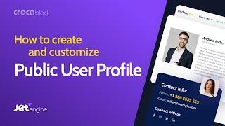 How to create and customize a WordPress User Profile  JetEngine Plugin