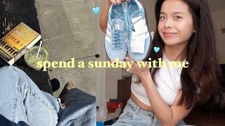 a chill sunday vlog  unboxing my spring shoes matcha run boyfriend speaks canto