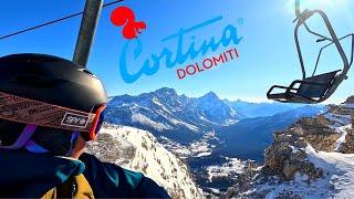 The BEST SKIING in ITALY  Cortina dAmpezzo