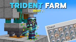 Minecraft Trident Farm - Best Design  7 - 10 Per Hour